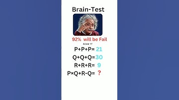 Genius can slove in 6seconds? #onlygeniuscananswer #mathematics #canyouanswer #puzzle #coolmath