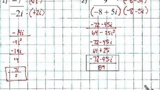Alg. 2 -09182014- Dividing Complex Numbers