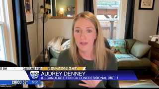 California District 1 candidate Audrey Denney reacts to passage of Proposition 50