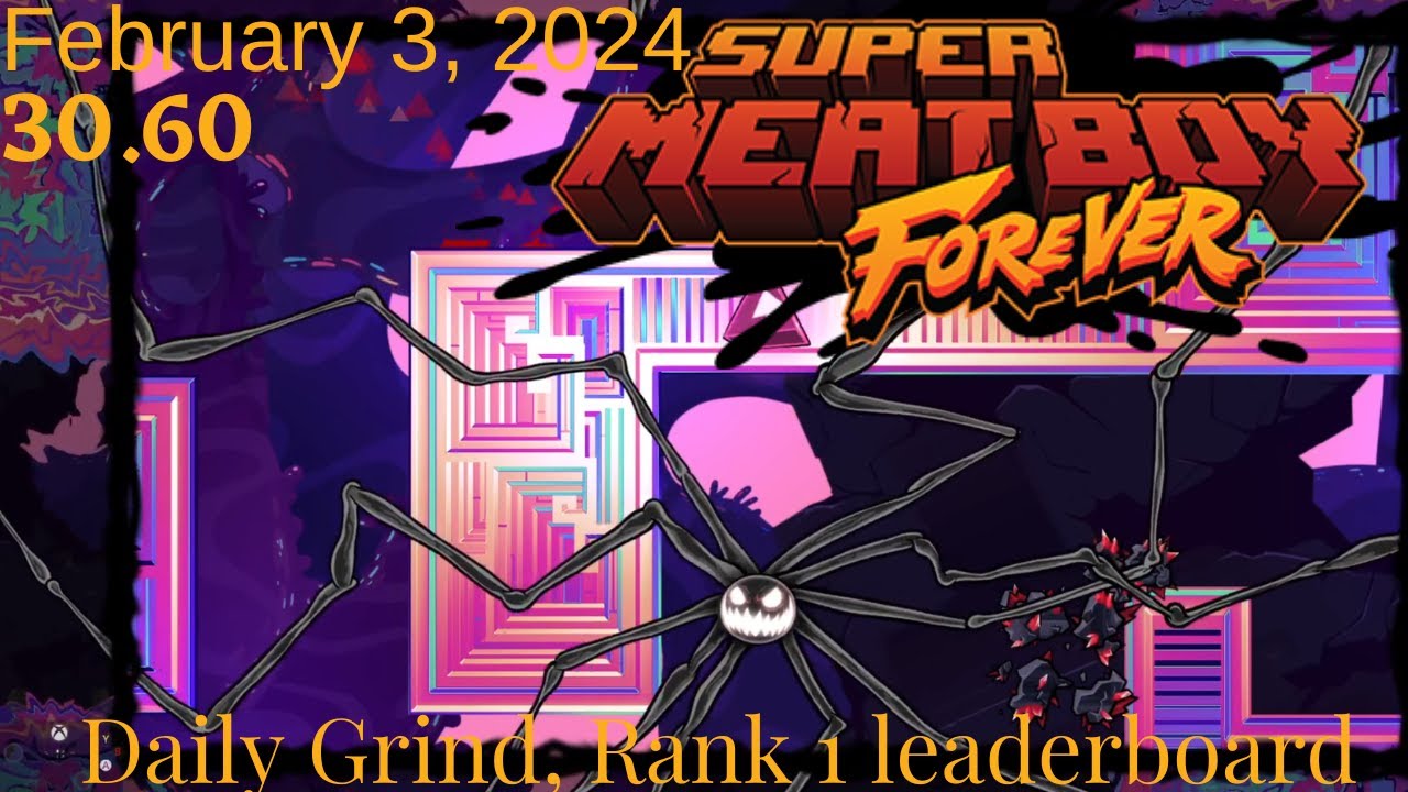 Super Meat Boy Forever - Daily Grind [February 3, 2024] [Rank 1 - 30.60]
