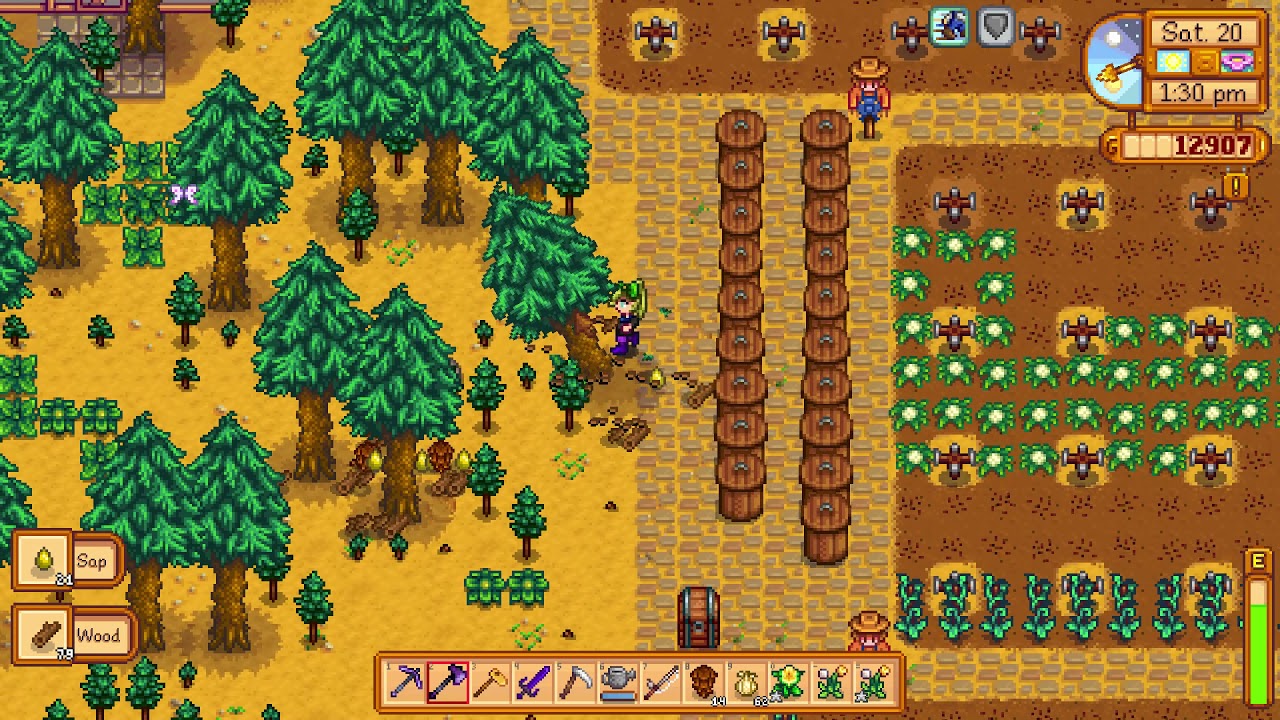 How to get lots of Wood and Sap Stardew Valley YouTube