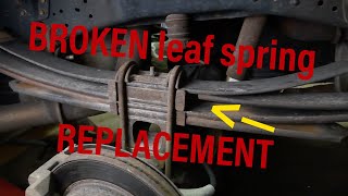 Rear leaf spring replacement