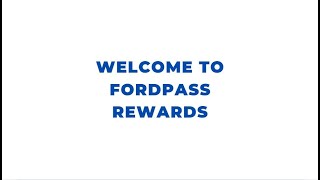 Welcome to FordPass Rewards