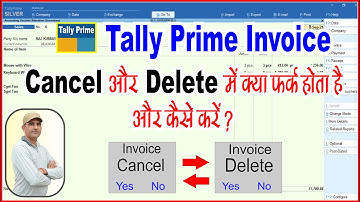 How Sale Invoice Cancel in Tally Prime | How Delete sale invoice in Tally Prime | Tally Prime Course