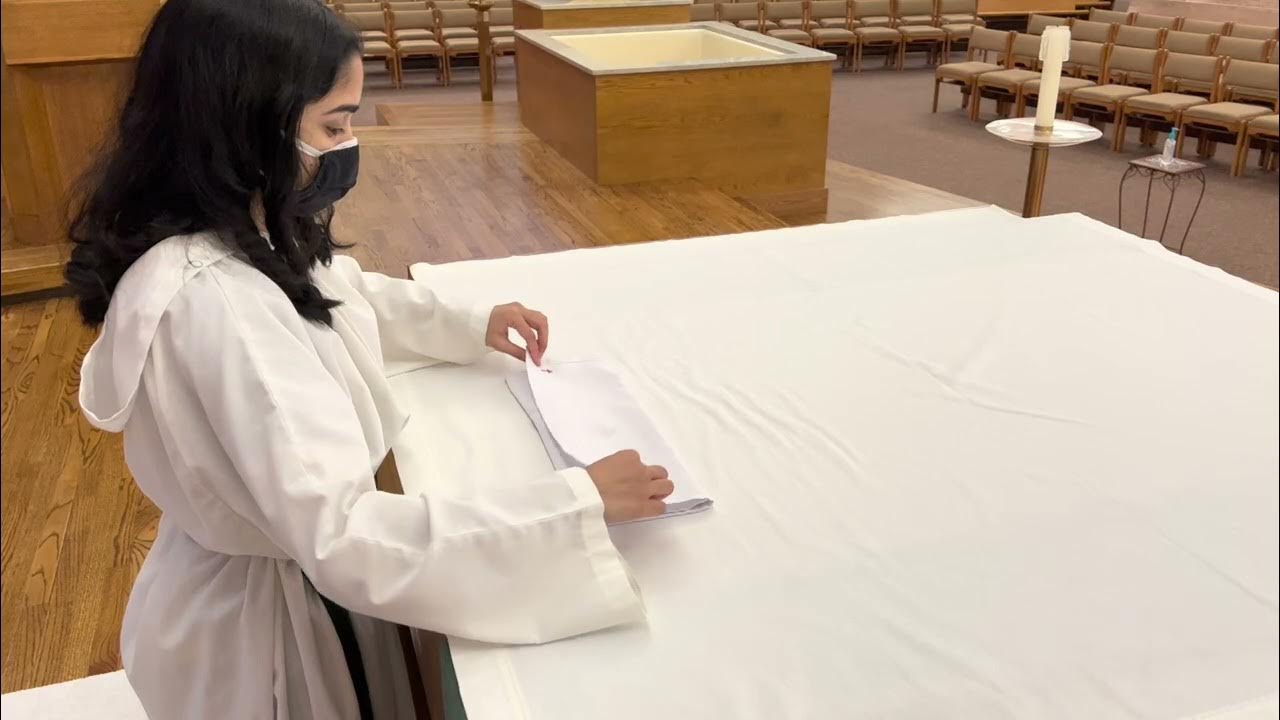 Altar Serving Guide Folding the Corporal YouTube