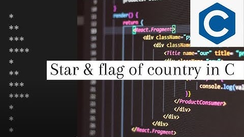 How to make star & Flag of country(Nepal) in C program |