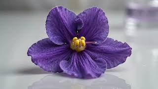 Lovely Gel African Violet | 4K