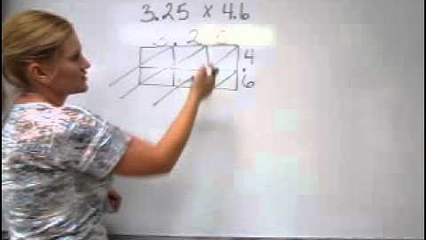 Lattice Multiplication With Decimal Numbers