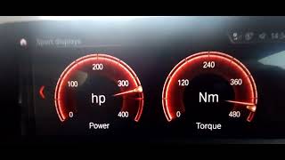 BMW 440i, sports display