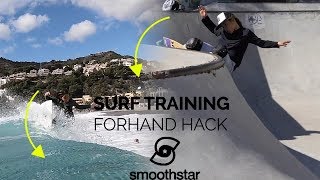 Surf Training Forehand hacks with 9 old Marco Albacete | SmoothStar