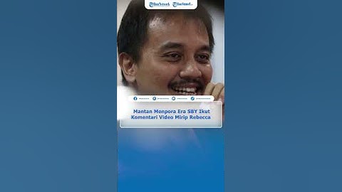 Thumbnail of Mantan Menpora Era SBY Ikut Komentari soal Video 47 Detik Mirip Rebecca Klopper