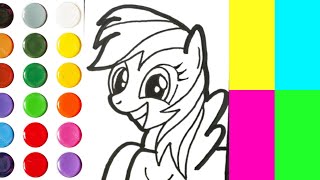 My Little Pony,How to Coloring Rainbow Dash