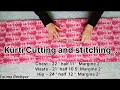 Simply Kurti Cutting and Stitching Aasan tarika Se kaise Bnaye #kurti#catting#stitching#diy#suit