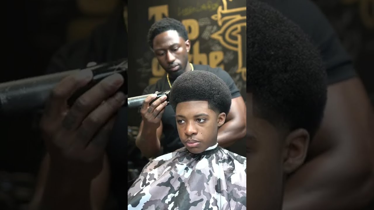 Transformation Barber Haircut Faded Tranformation Afro