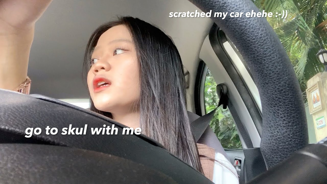 drive & go to school with me 😚