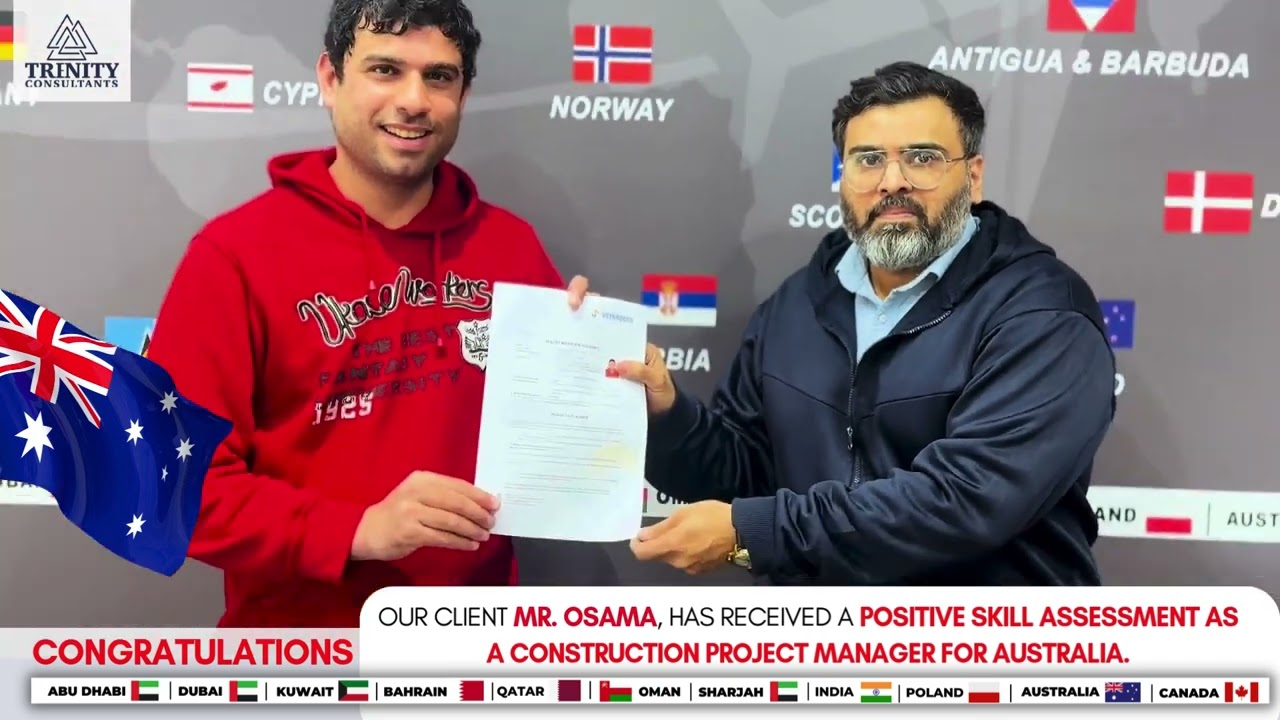 🚀 Australia Skill Assessment Approved in 3 Days!|Construction Project Manager Success with Trenity!🚀