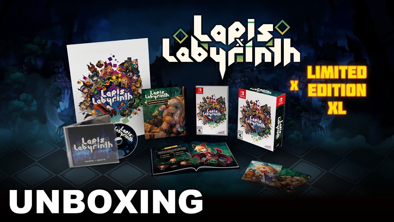 Lapis x Labyrinth - Limited Edition XL Unboxing (Nintendo Switch, PS4)