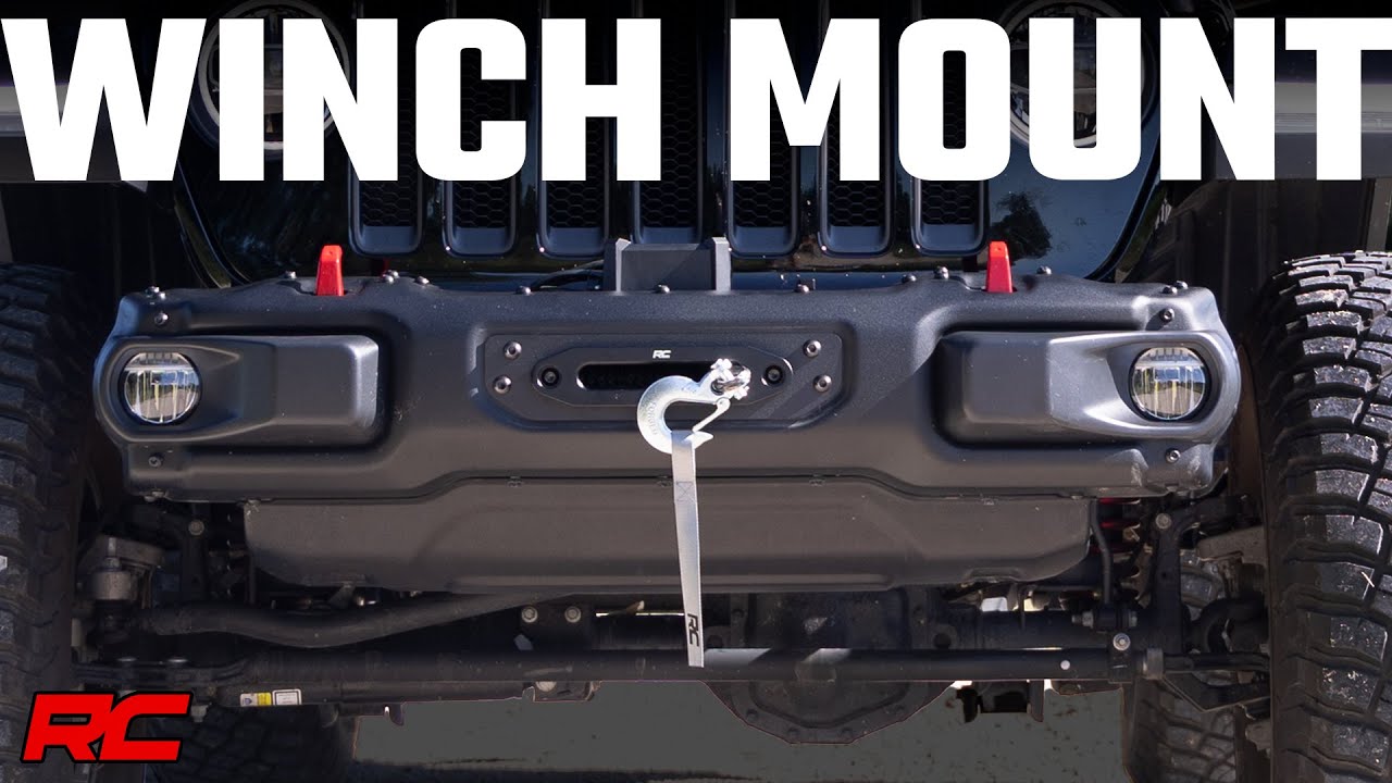 2018 2022 Jeep Wrangler JL Winch Mounting Plate YouTube