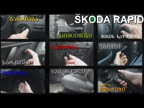 შკოდა რაპიდის სალონი ქალაქის გამოცდაზე გამოგადგებათ