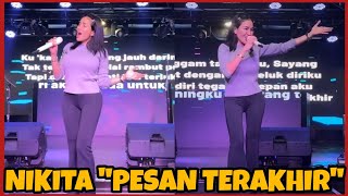 NIKITA MIRZANI NYANYI LAGU 'PESAN TERAKHIR' DI RETRO MEDAN BAGUS BANGET SUARANYA!