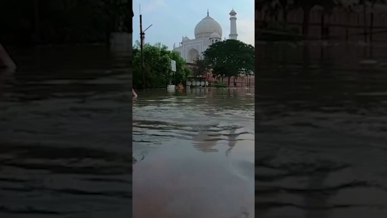 Monsoon flooding reaches the Taj Mahal site | 