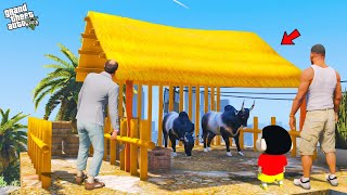 Shinchan & Franklin Build House for Jallikattu Kaalai in Gta 5 screenshot 4