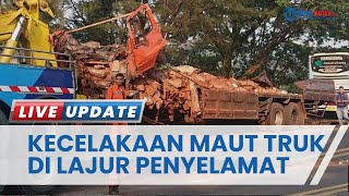 Kecelakaan Maut di Tol Cipularang, Truk Muatan Serbuk Cokelat Rem Blong Masuk Lajur Penyelamat