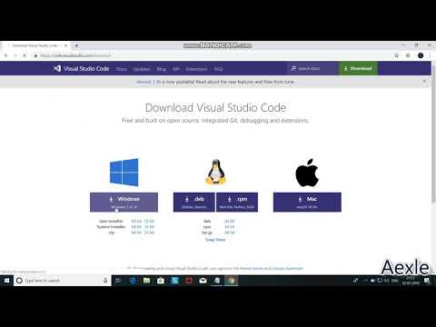 How to Install Visual Studio Code  in Windows [FATAFAT] - AEXLE