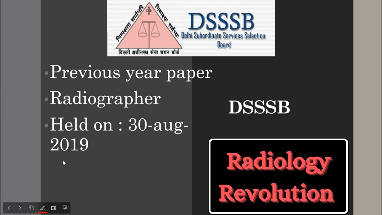 DSSSB 2019 Previous year question paper with solution | Part 1 | #dsssb #radiology