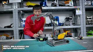 Details & functions Review of LESU new MC15, 9 channel valve RC excavator