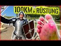 100km in echter ritterrstung laufen  der selbstversuch  mammutmarsch 2021  survival mattin