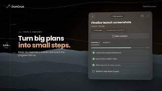 DunCrux Offline First Todo List app