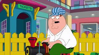 Family Guy - Peter rides train at closed mall