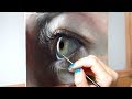 Oil Painting Time Lapse | Realistic Eye + about my art show