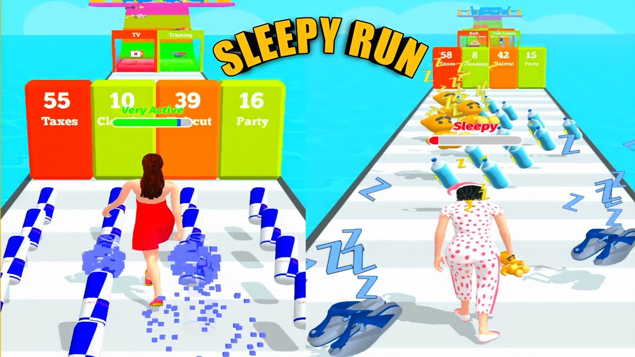 Sleepy Run - Gameplay All Levels Android,ios