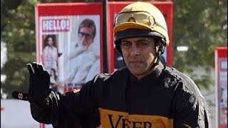 ACTOR SALMAN KHAN WIN HORSE RACE IN MUMBAI (RWITC)  FOR PRAMOTION OF HIS MOVIE VEER #salmankhan
