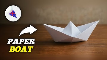 How To Make a PAPER BOAT. Without Using Glue and Tape.CRAFT IDEAS 💡.
