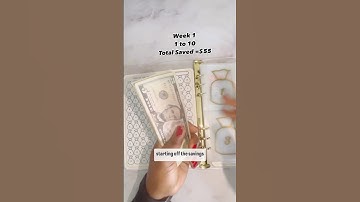 Taking the Simplified 100 Envelope Challenge for WEEK 1!