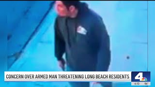 Neighbors in Long Beach threatened by man wielding whip, box cutter