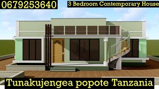 Ramani ya nyumba ya kisasa (3 bedrooms)(0679253640)