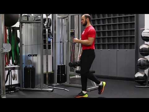 Static Single Leg Cable Row