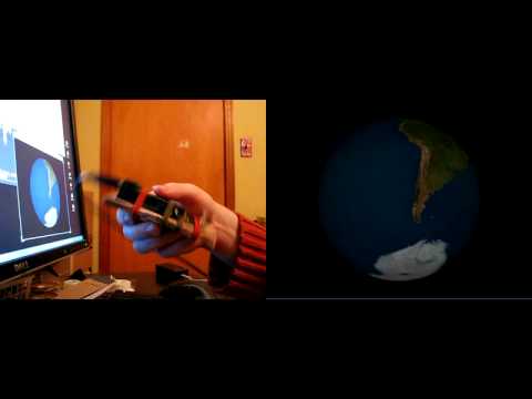 Accelerometer and Compass Globe Demo