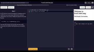FreeCodeCamp - Responsive Web Design - Step 4 of 11 -  Learn HTML by Building an Curriculum Outline Wealth