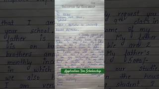 Application For Scholarship | How to write an Scholarship Application #applicationwriting