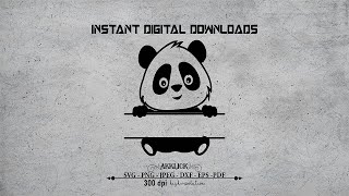 Panda Svg, Panda, Panda shirt, Panda clipart, Pandas, Baby svg, Panda gifts, Bear svg,Panda stickers screenshot 5