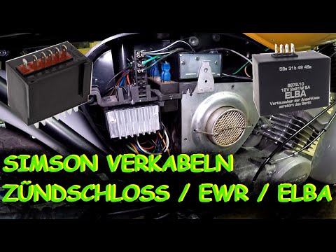 SIMSON S51 | 12V | Elektronikzündung verkabeln | ELBA | EWR | Zündschloss | ELL KOLBEN