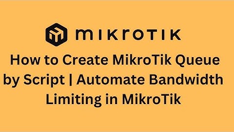 How to Create MikroTik Queue by Script | Automate Bandwidth Limiting in MikroTik #shorts