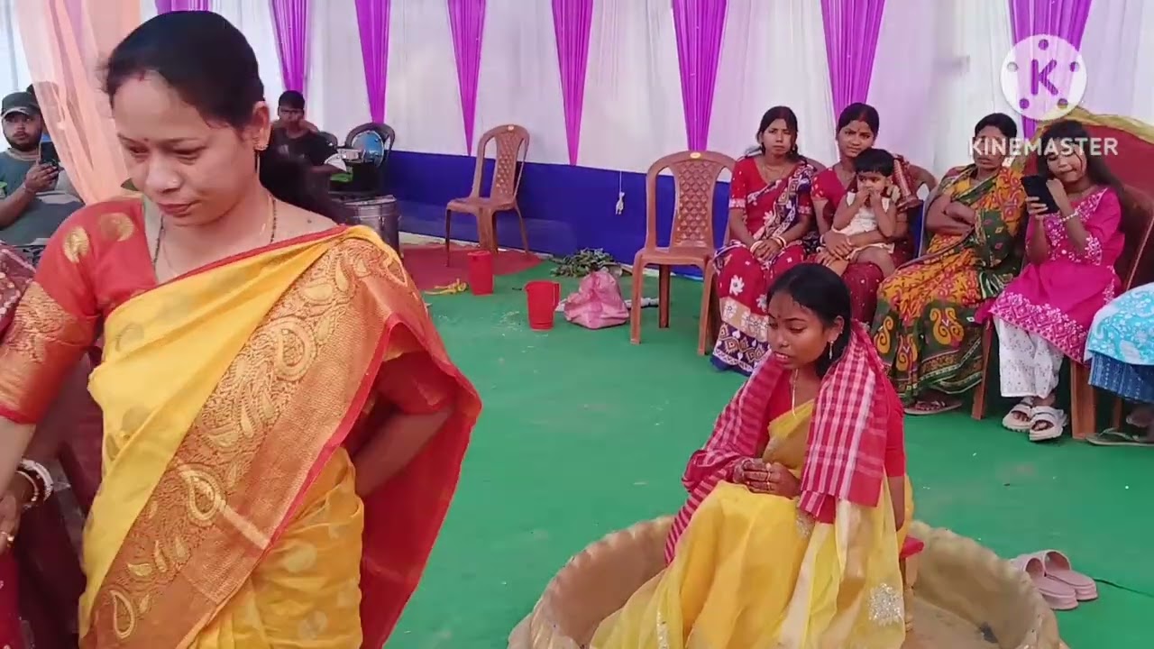 Mayer Gaye Halud#rajbangshiwedding#viralvideo 