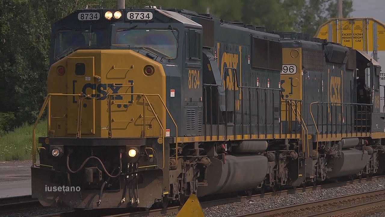 (11) More WB CSX Auto Racks @ Blasdell, NY. July 25 2014 - YouTube