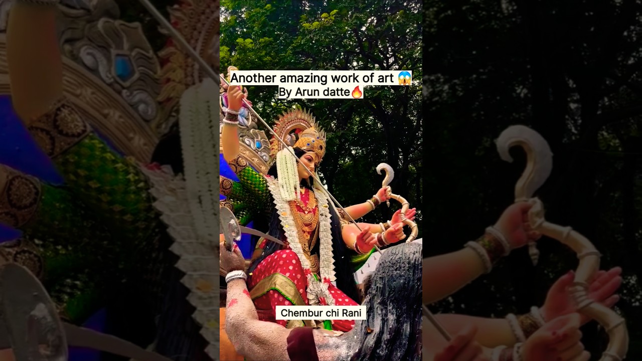 अरूण दत्तेंनी साकारलेली अजून एक अप्रतिम कलाकृती | chembur chi rani 2025 | parel workshop 